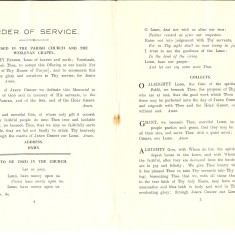 Service to unveil War Memorial: Booklet, Page 2 | Derek Powers