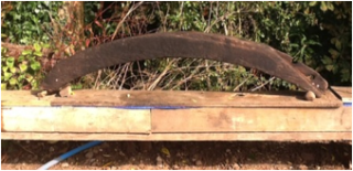 Barford Mill, section of waterwheel rim | Kirsty Healey