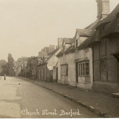 Church Street, showing thatched house