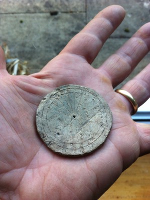 Engraved lead Sundial | Matthew Macfadyen