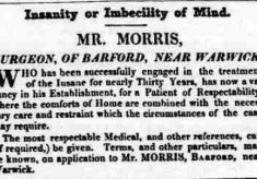 The Barford Asylum 1833 - 1850s