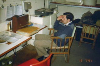 Roger Martin on duty in Observation post