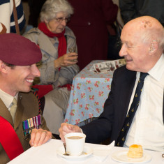 David Ellis and Edward with Pauline Curry in background, Barford Remembers Book Launch 2015