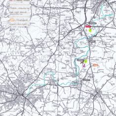 HHAppendix A 1988 map of Barford and surrounding area, showing ancient features of the landscape | Helen Hurst